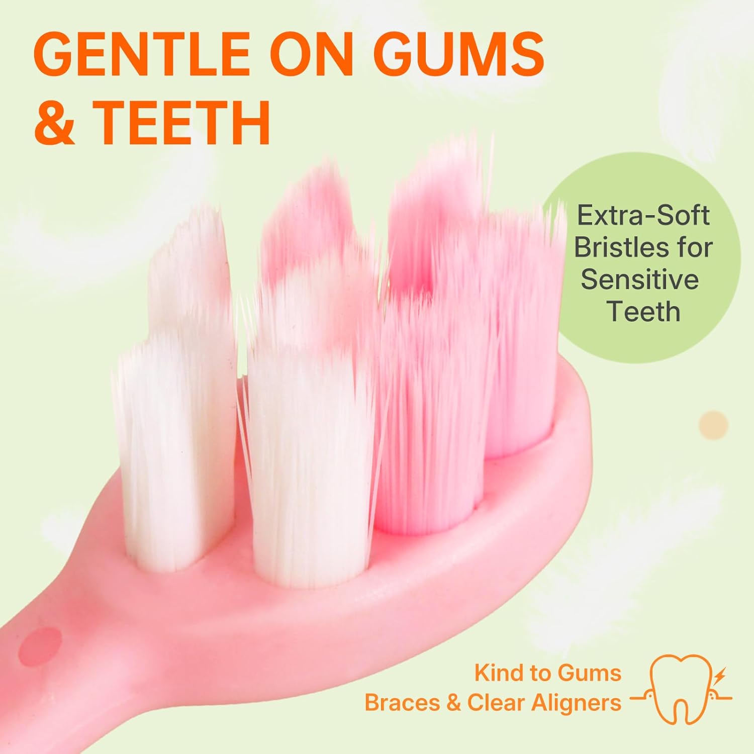 24-Pack Pre-Pasted Mini Travel Toothbrushes, Individually Wrapped Value Pack, Disposable Toothbrushes with Toothpaste, Waterless Single-Use Extra Soft Bristle for Adults, On-The-Go & Braces - Image 3
